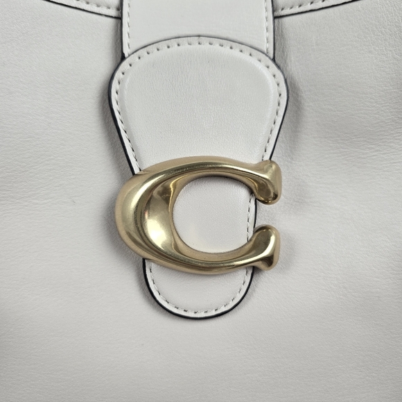 Coach Tali Bucket Bag Soft Leather Chalk Color Medium Size Excellent Condition - Picture 5 of 16